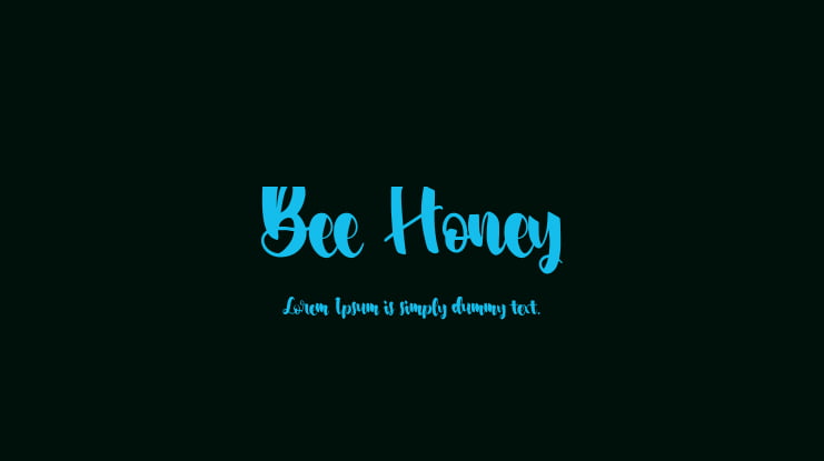 Bee Honey Font