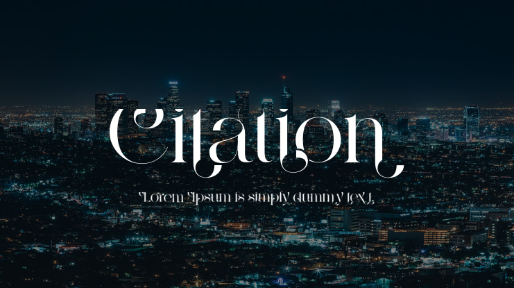 Citation Font