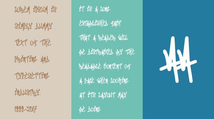 Mono Seahorse Graffiti Font