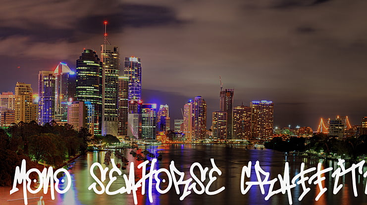 Mono Seahorse Graffiti Font