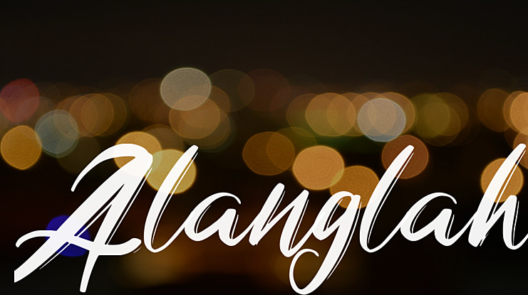 Alanglah Font