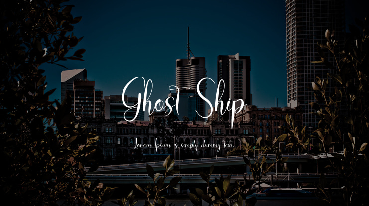 Ghost Ship Font
