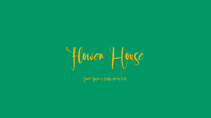 Flower House Font