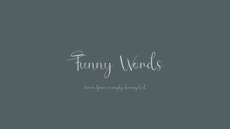 Funny Words Font