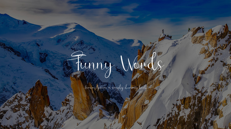 Funny Words Font