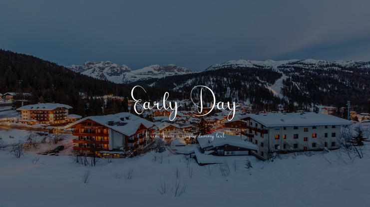 Early Day Font