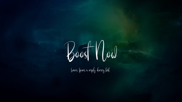 Boost Now Font