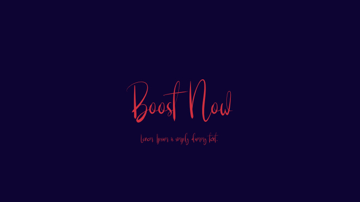 Boost Now Font