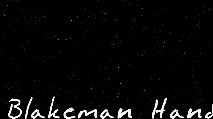 Blakeman Hand Font