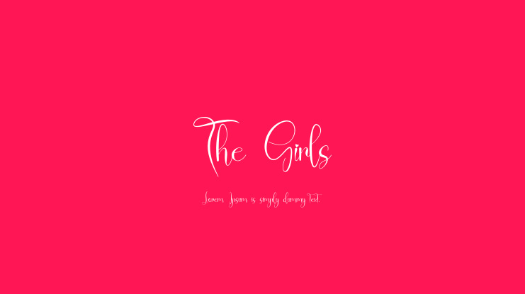 The Girls Font