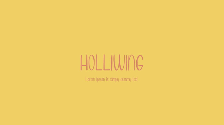 HOLLIWING Font