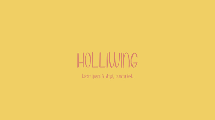 HOLLIWING Font