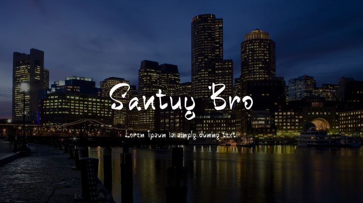 Santuy Bro Font