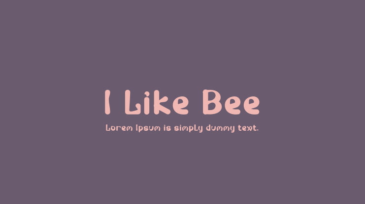 I Like Bee Font