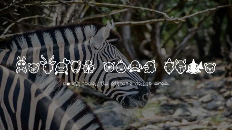 Animal Cute Icon Font