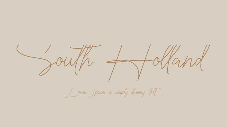 South Holland Font