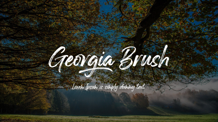 Georgia Brush Font