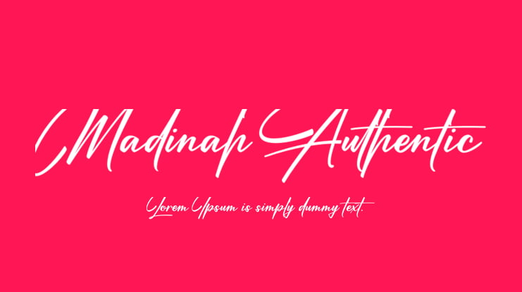 Madinah Authentic Font