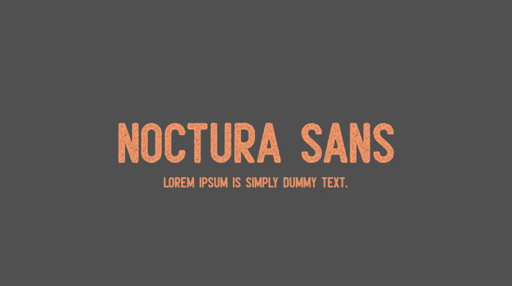 Noctura Sans Font
