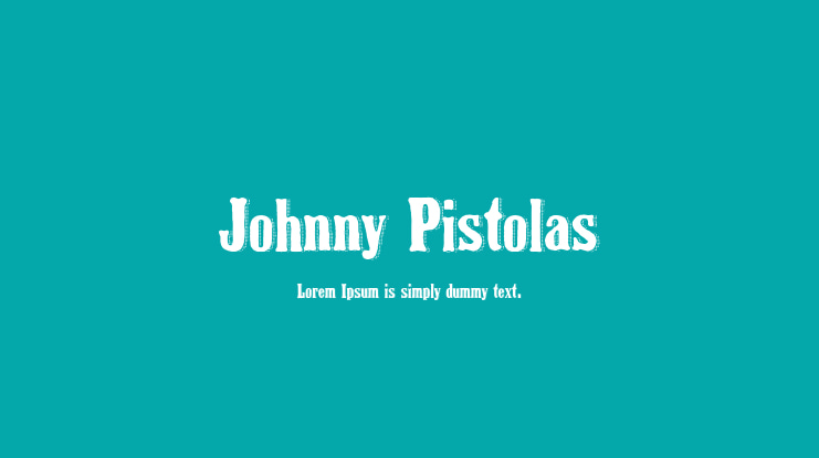 Johnny Pistolas Font