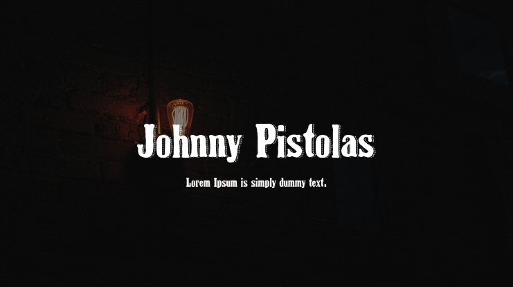 Johnny Pistolas Font