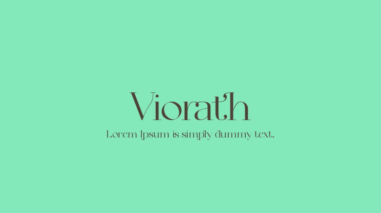Viorath Font
