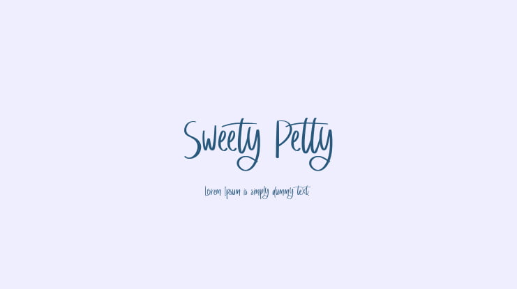 Sweety Petty Font