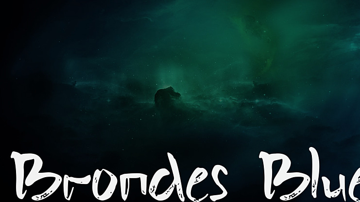 Brondes Blue Font