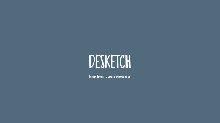 DESKETCH Font