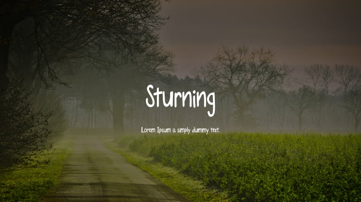 Sturning Font