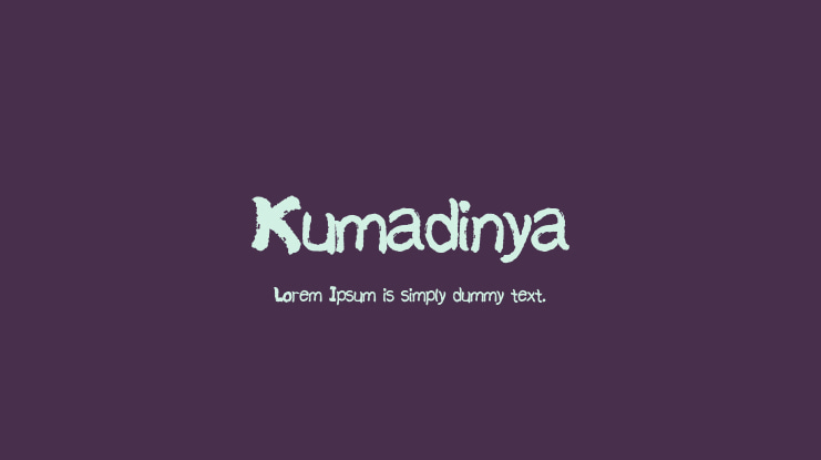 Kumadinya Font