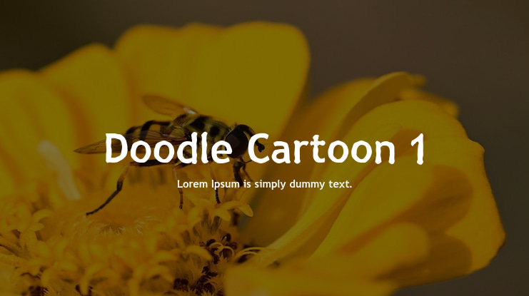 Doodle Cartoon 1 Font Family