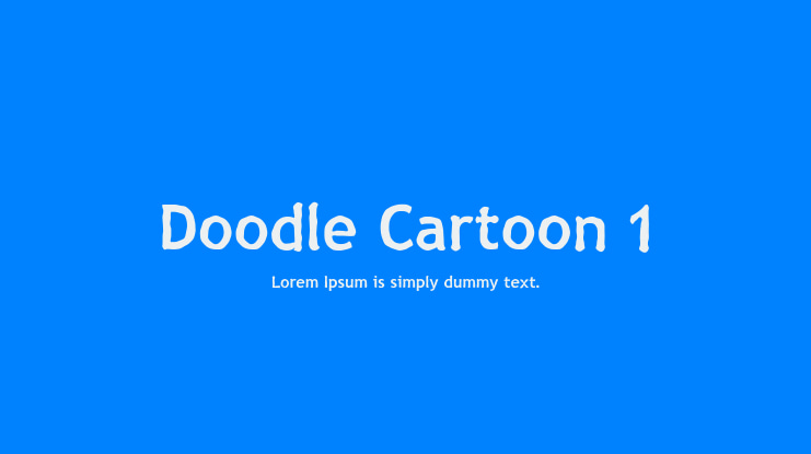 Doodle Cartoon 1 Font Family