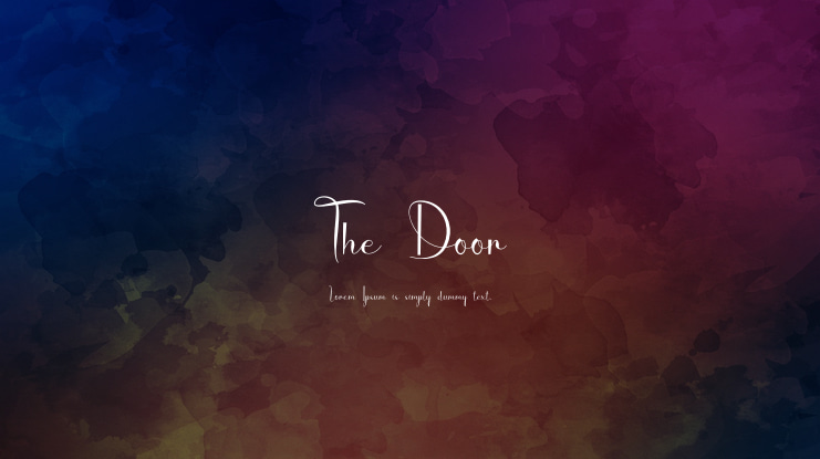 The Door Font