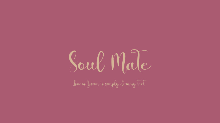 Soul Mate Font