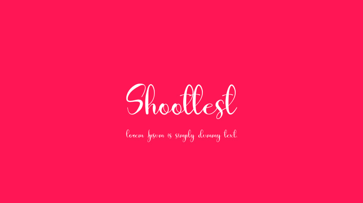 Shoottest Font