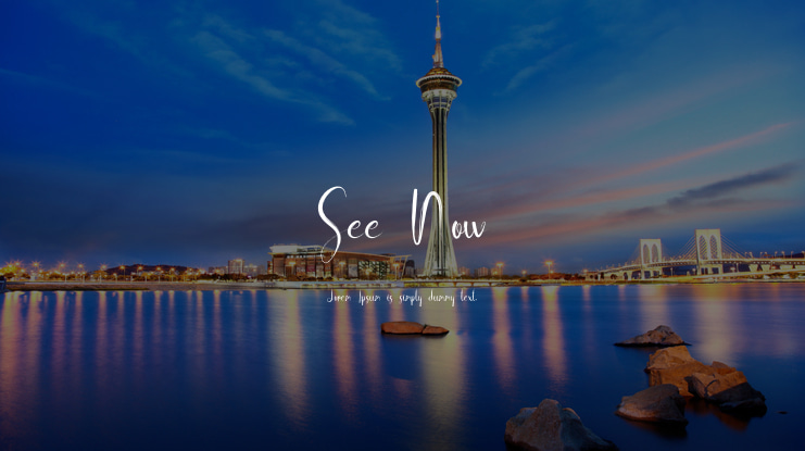 See Now Font