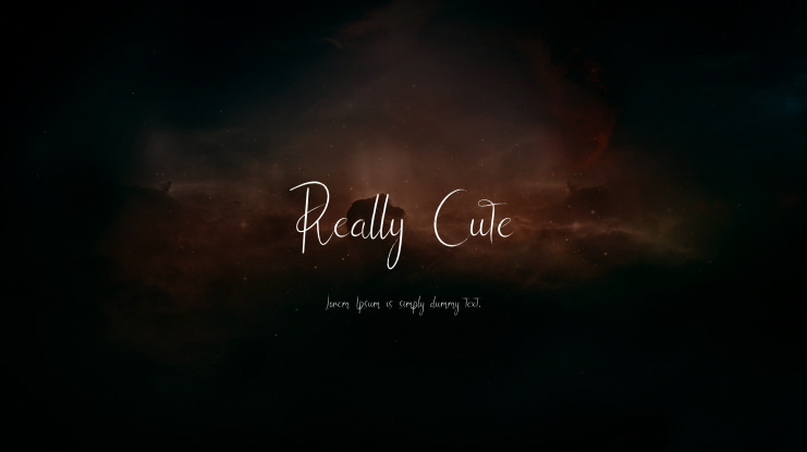 Really Cute Font