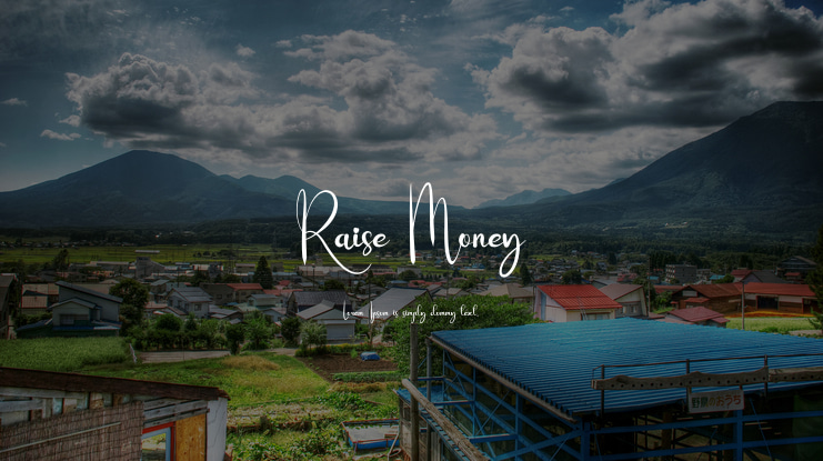 Raise Money Font