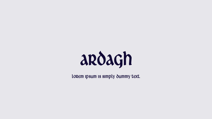 Ardagh Font