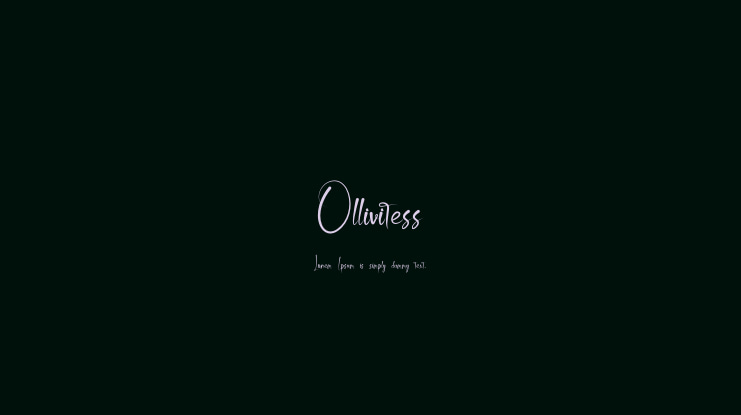 Ollivitess Font