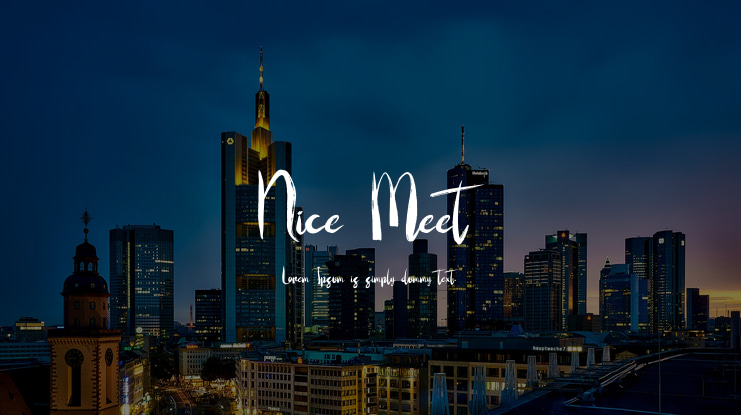 Nice Meet Font