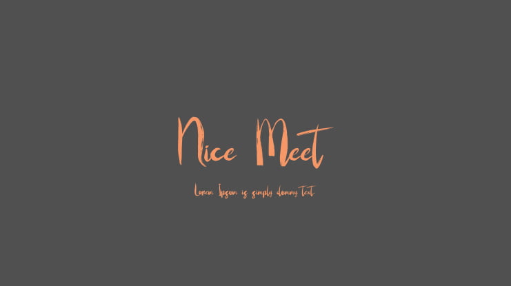 Nice Meet Font