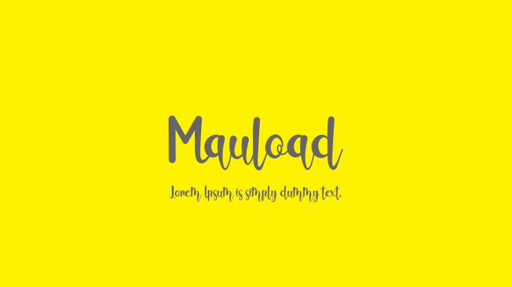 Mauload Font