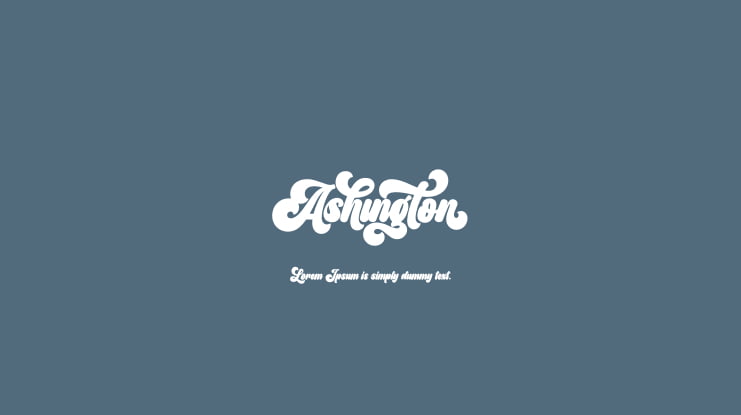 Ashington Font
