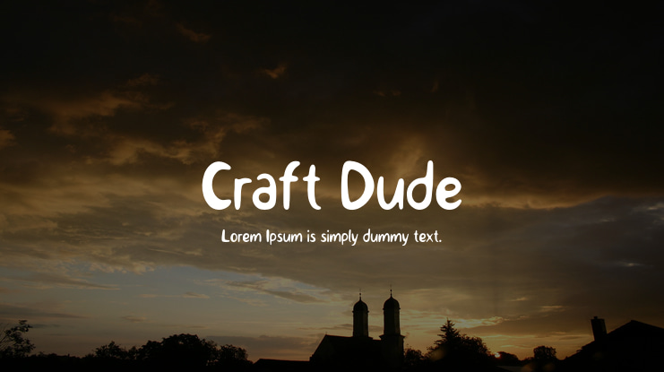 Craft Dude Font