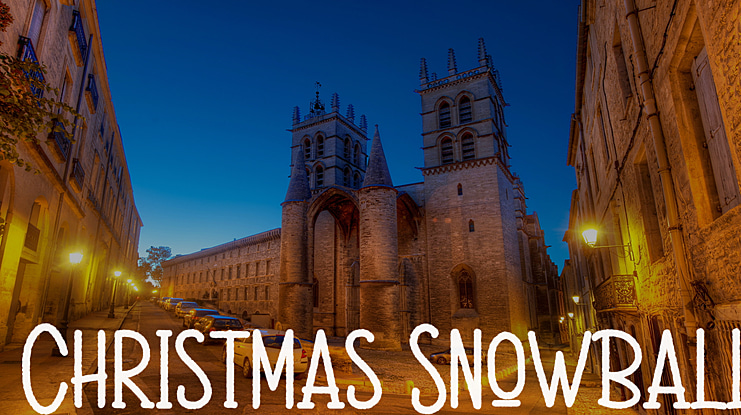 Christmas Snowball Font
