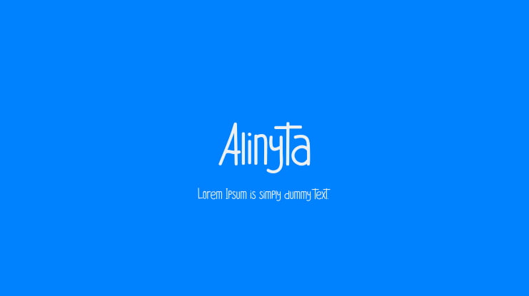 Alinyta Font