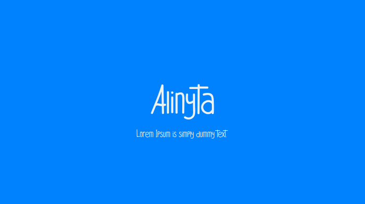 Alinyta Font