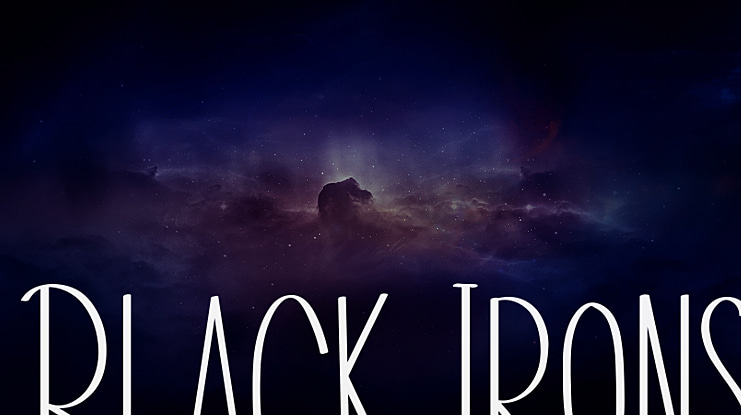 Black Irons Font